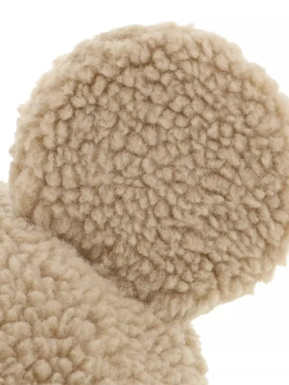 Tokyo Disney Resort Mickey Fluffy Beige Ear Cap Hat 58cm Japan NWT